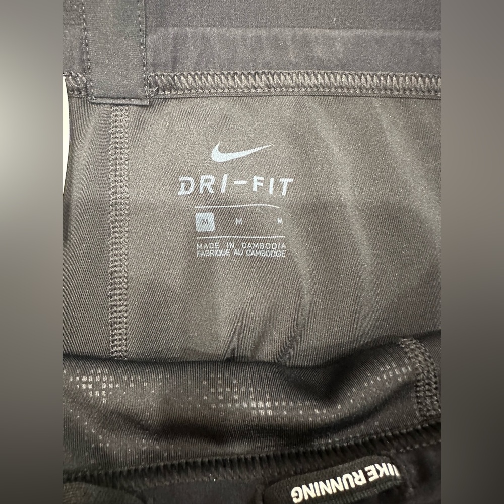 Nike dri-fit tights - black and bright yellow - excellent condition - Picture 3 of 4